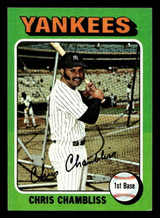 1975 Topps Mini #585 Chris Chambliss Ex-Mint MINI  ID: 514082