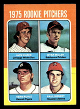 1975 Topps Mini #614 Rookie Pitchers Jack Kucek/Dyar Miller/Vern Ruhle/Paul Siebert Ex-Mint RC Rookie MINI 