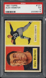 1957 Topps #121 Alex Webster Giants PSA 5 EX
