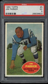 1960 Topps #5 Jim Parker Colts PSA 5 EX