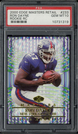 2000 Edge Masters #233 Ron Dayne Giants PSA 10 Gem Mint RC ID: 514387