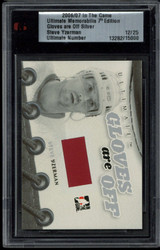 2006 Ultimate mem Gloves Off  Steve Yzerman Red Wings BGS GU /25