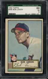 1952 Topps #268 Bob Lemon Indians SGC 5 EX