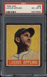 1948 Leaf #59 Lucius Luke Appling White Sox PSA 6 EX-Mint