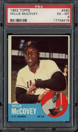 1963 Topps #490 Willie McCovey Giants PSA 6 EX-Mint