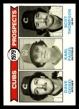 1979 Topps #716 Dave Geisel/Karl Pagel/Scot Thompson Cubs Prospects Near Mint RC Rookie  ID: 515256