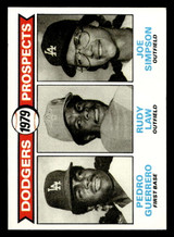 1979 Topps #719 Pedro Guerrero/Rudy Law/Joe Simpson Dodgers Prospects Near Mint RC Rookie 