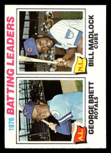 1977 Topps #1 George Brett/Bill Madlock Batting Leaders Near Mint  ID: 515294