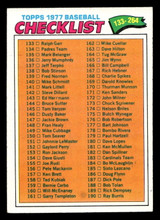 1977 Topps #208 Checklist 133-264 Near Mint  ID: 516585