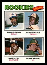 1977 Topps #473 Andre Dawson/Gene Richards/John Scott/Denny Walling Rookie Outfielders Ex-Mint RC Rookie  ID: 517691