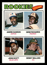 1977 Topps #473 Andre Dawson/Gene Richards/John Scott/Denny Walling Rookie Outfielders Ex-Mint RC Rookie  ID: 517692