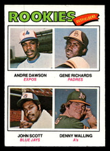 1977 Topps #473 Andre Dawson/Gene Richards/John Scott/Denny Walling Rookie Outfielders Ex-Mint RC Rookie  ID: 517693