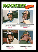 1977 Topps #473 Andre Dawson/Gene Richards/John Scott/Denny Walling Rookie Outfielders Excellent+ RC Rookie  ID: 517694