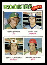 1977 Topps #475 Chris Batton/Rick Camp/Scott McGregor/Manny Sarmiento Rookie Pitchers Near Mint RC Rookie  ID: 517699