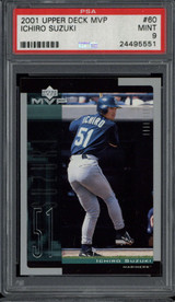 2001 Upper Deck MVP #60 Ichiro Mariners PSA 9 MINT RC ID: 517731