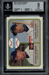 2001 Fleer Platinum #252 Ichiro Mariners BGS 9 MINT RC