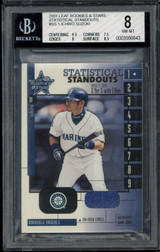 2001 Leaf Rookis Stars SS-1 Ichiro Mariners BGS 8 NM-MINT RC Statistical Standouts GU