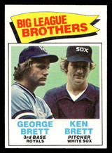 1977 Topps #631 George Brett/Ken Brett Big League Brothers Ex-Mint  ID: 518420