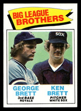 1977 Topps #631 George Brett/Ken Brett Big League Brothers Excellent+  ID: 518422