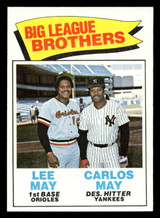 1977 Topps #633 Lee May/Carlos May Big League Brothers Near Mint  ID: 518427