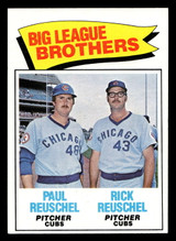 1977 Topps #634 Paul Reuschel/Rick Reuschel Big League Brothers UER Near Mint  ID: 518431