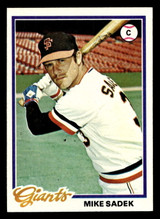 1978 Topps #8 Mike Sadek Near Mint  ID: 518560