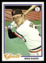 1978 Topps #8 Mike Sadek Near Mint+  ID: 518562