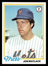 1978 Topps #25 Jon Matlack Near Mint  ID: 518629