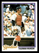 1978 Topps #60 Thurman Munson Near Mint  ID: 518768
