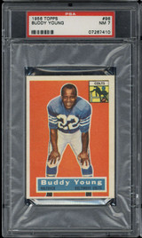 1956 Topps #96 Buddy Young Baltimore Colts PSA 7 Near Mint Oversized