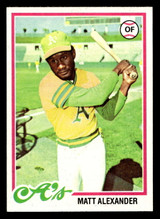 1978 Topps #102 Matt Alexander Near Mint+  ID: 518998