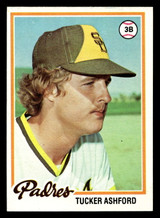 1978 Topps #116 Tucker Ashford Near Mint RC Rookie  ID: 519055
