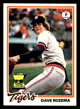 1978 Topps #124 Dave Rozema Near Mint RC Rookie 