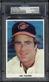 Jim Palmer Postcard Signed Auto PSA/DNA Slab Orioles