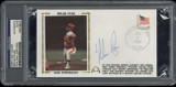 Nolan Ryan First Day Cover FDC Signed Auto PSA/DNA Slab Astros 3,000 Strikeouts  ID: 519444