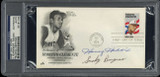 Harvey Haddix Smoky Burgess First Day Cover FDC Signed Auto PSA/DNA Slab Pirates