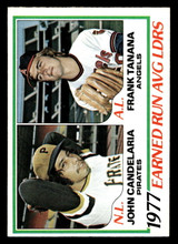 1978 Topps #207 John Candelaria/Frank Tanana ERA Leaders DP Near Mint  ID: 519487