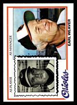 1978 Topps #211 Earl Weaver/ DP Near Mint+  ID: 519502