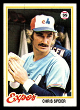 1978 Topps #221 Chris Speier Ex-Mint  ID: 519544