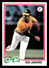 1978 Topps #327 Rick Langford DP Near Mint+ RC Rookie  ID: 519973