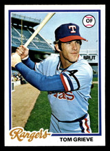 1978 Topps #337 Tom Grieve Near Mint+  ID: 520012