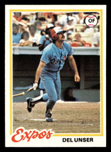1978 Topps #348 Del Unser Near Mint  ID: 520059