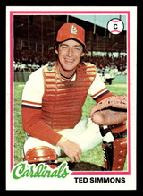 1978 Topps #380 Ted Simmons Ex-Mint  ID: 520185