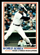 1978 Topps #413 Reggie Jackson World Series Ex-Mint  ID: 520320