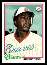 1978 Topps #475 Gary Matthews Near Mint  ID: 520571