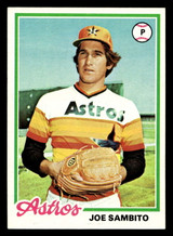 1978 Topps #498 Joe Sambito Ex-Mint  ID: 520664