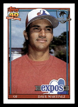 1991 Topps Desert Shield #24 Dave Martinez Near Mint+ Wax on back 