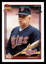 1991 Topps Desert Shield #201 Tom Kelly MG NM-Mint 