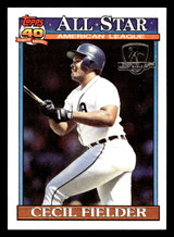 1991 Topps Desert Shield #386 Cecil Fielder AS Near Mint+  ID: 520847