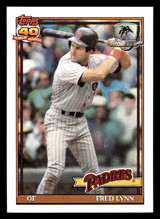 1991 Topps Desert Shield #586 Fred Lynn NM-Mint 